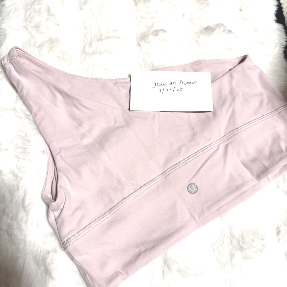 Lululemon Pink Sports Bra One Sided Size 8